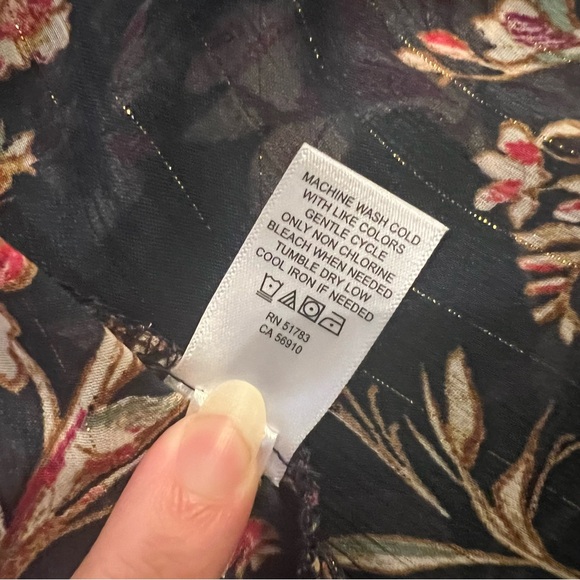 NWT Maurice’s 1X Plus Size Floral Kimono - Picture 8 of 8